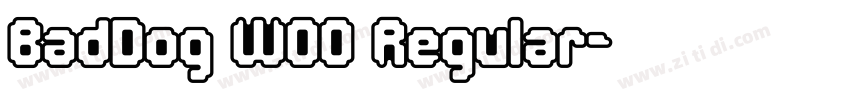 BadDog W00 Regular字体转换
